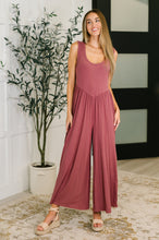 Load image into Gallery viewer, Head to Toe Whoa Gathered Wide Leg Jumpsuit in Mauve