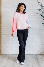 Load image into Gallery viewer, Hit Me With Your Best Shot Colorblock Top in Light Pink