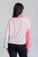 Load image into Gallery viewer, Hit Me With Your Best Shot Colorblock Top in Light Pink