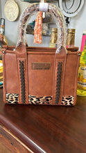 Load image into Gallery viewer, Wrangler Cow Print Concealed Carry Tote/Crossbody