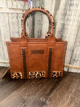 Load image into Gallery viewer, Wrangler Cow Print Concealed Carry Tote/Crossbody
