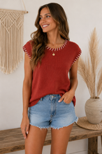 Load image into Gallery viewer, Aspen Whipstitch Sweater Top