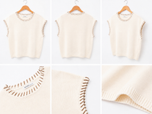 Load image into Gallery viewer, Aspen Whipstitch Sweater Top