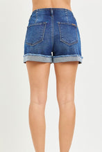 Load image into Gallery viewer, Harper Medium Wash Cuffed Denim Shorts