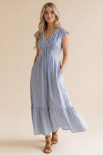 Load image into Gallery viewer, Blue Skies Stripe Maxi Dress