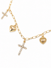 Load image into Gallery viewer, Faithful Heart Charm Necklace