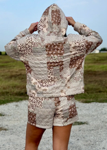 Load image into Gallery viewer, Wild Side Patchwork Hoodie & Shorts Set