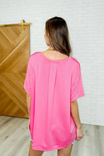 Load image into Gallery viewer, In the Rotation Exposed Seam Tee in Hot Pink