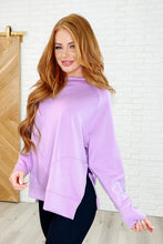 Load image into Gallery viewer, It's The Little Things Relaxed Scuba Pullover in Lavender