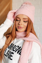Load image into Gallery viewer, Jane Frost Beanie, Glove, and Scarf Set in Pink