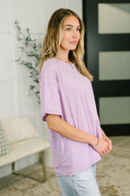 Load image into Gallery viewer, Just Like That Relaxed Heather Tee in Lilac