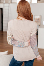 Load image into Gallery viewer, Leap Higher Mixed Print Henley