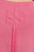 Load image into Gallery viewer, Leave It to Me Waffle Knit Relaxed Tee in Pink