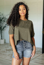 Load image into Gallery viewer, Less Than Stressed Asymmetrical Distressed Top