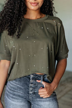 Load image into Gallery viewer, Less Than Stressed Asymmetrical Distressed Top