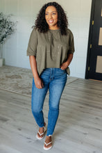 Load image into Gallery viewer, Less Than Stressed Asymmetrical Distressed Top