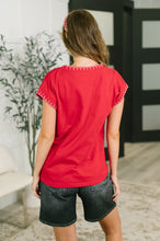 Load image into Gallery viewer, Little Details Trim Detail Top in Ruby