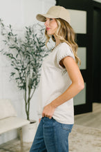 Load image into Gallery viewer, Little Details Trim Detail Top in Sand Beige