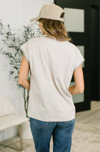 Load image into Gallery viewer, Little Details Trim Detail Top in Sand Beige