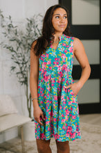 Load image into Gallery viewer, Lizzy Three Tier Tank Dress in Large Ditsy Floral