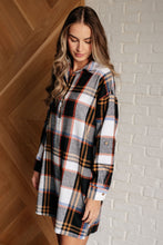 Load image into Gallery viewer, Make it Right Plaid Shirt Dress