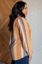 Load image into Gallery viewer, Moderately Mod Polka Dot Button Up Top