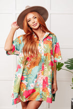 Load image into Gallery viewer, Mother Nature's Recipes Collared Dress in Green