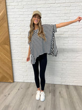 Load image into Gallery viewer, No Stopping It Striped Oversized Top
