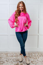 Load image into Gallery viewer, Not Exaggerating Satin Puff Sleeve Blouse