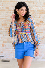 Load image into Gallery viewer, Open Sky Boho Tunic in Navy Mauve