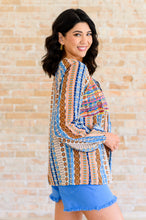 Load image into Gallery viewer, Open Sky Boho Tunic in Navy Mauve