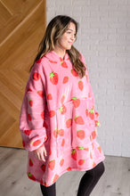 Load image into Gallery viewer, Oversized Blanket Hoodie in Strawberry