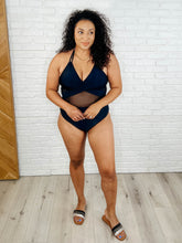 Load image into Gallery viewer, Palma Mesh Detail Halter Swimsuit