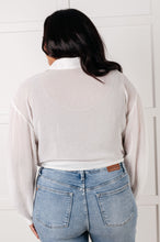 Load image into Gallery viewer, Pause and Reflect Tie Front Button Up Shirt