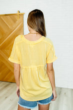 Load image into Gallery viewer, Plain and Sassy V-Neck Tee in Lemonade