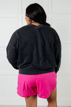 Load image into Gallery viewer, Rep Ready Mineral Wash French Terry Pullover in Black