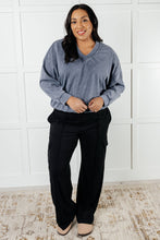 Load image into Gallery viewer, Rep Ready Mineral Wash French Terry Pullover in Blue