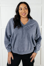 Load image into Gallery viewer, Rep Ready Mineral Wash French Terry Pullover in Blue