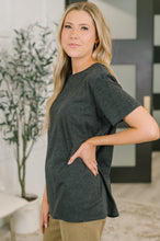 Load image into Gallery viewer, Rest Assured Basic Relaxed Tee in Charcoal