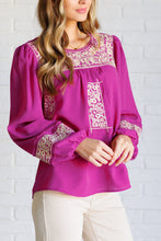 Load image into Gallery viewer, Rodeo Queen Embroidered Blouse