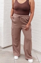 Load image into Gallery viewer, Run, Don't Walk Cargo Sweatpants in Smokey Brown