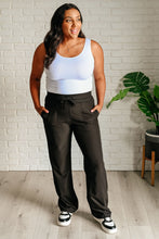 Load image into Gallery viewer, Runner's High Drawstring Joggers in Black