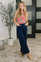 Load image into Gallery viewer, Sea Spray Collared Sleeveless Top in Island Bloom
