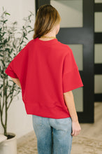 Load image into Gallery viewer, Sense of Clarity Boxy Top in Ruby