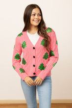 Load image into Gallery viewer, Sequin Trees Cardigan