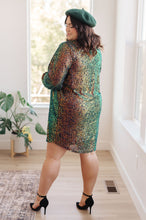 Load image into Gallery viewer, Shimmering Splendor Sequin Shirt Dress