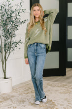 Load image into Gallery viewer, Shock Value V-Neck Sweater in Olive