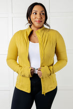 Load image into Gallery viewer, Staying Swift Activewear Jacket in Yellow Pear