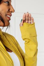 Load image into Gallery viewer, Staying Swift Activewear Jacket in Yellow Pear
