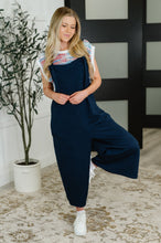 Load image into Gallery viewer, Suit Yourself Adjustable Strap Jumpsuit in Navy